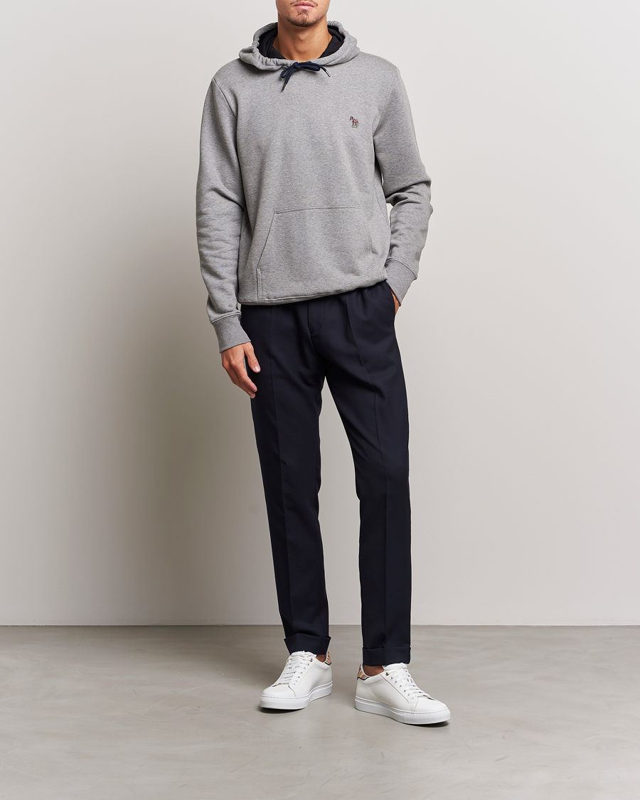 Homme | Pulls Et Tricots | PS Paul Smith | Zebra Organic Cotton Hoodie Grey Melange