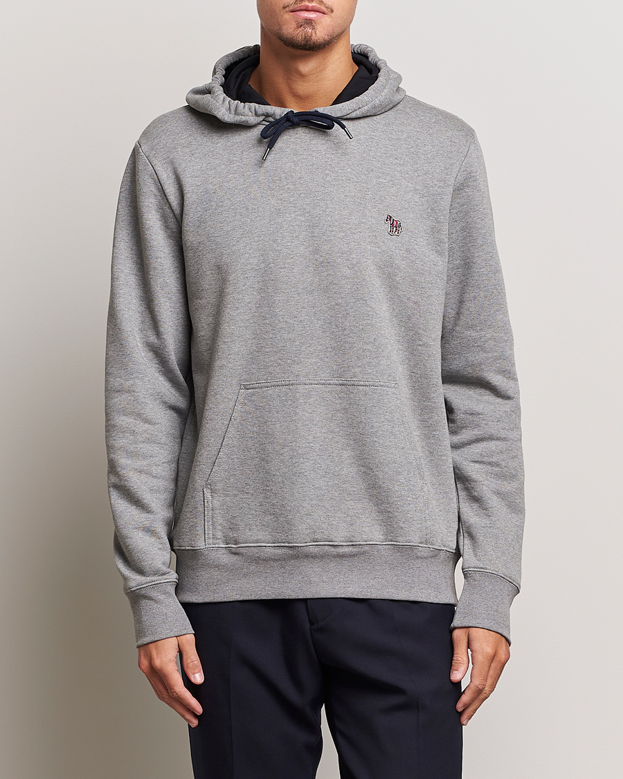 Heren | Truien | PS Paul Smith | Zebra Organic Cotton Hoodie Grey Melange