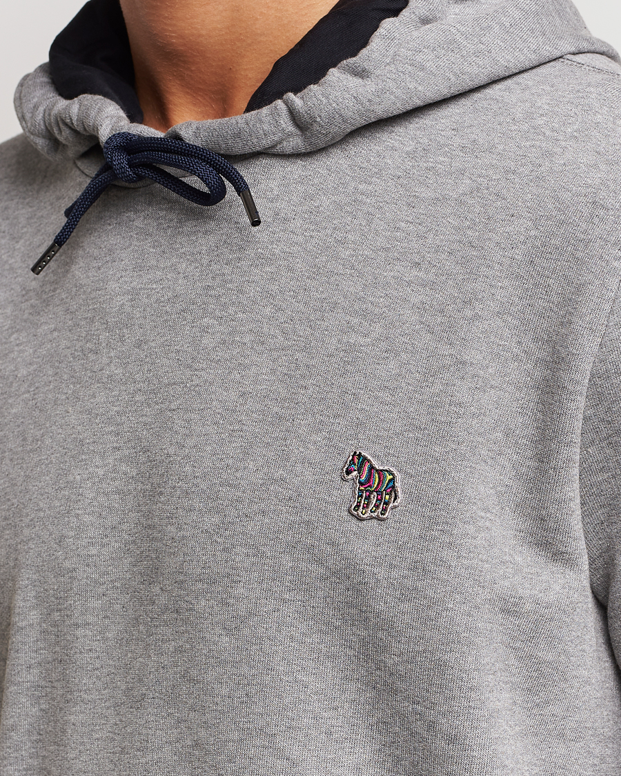 Homme | Pulls Et Tricots | PS Paul Smith | Zebra Organic Cotton Hoodie Grey Melange