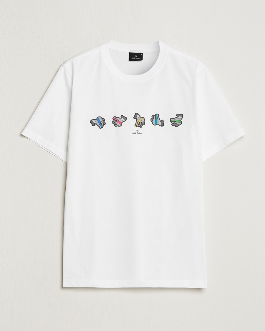 Homme | T-shirts | PS Paul Smith | Zebra Repeat Crew Neck T-Shirt White