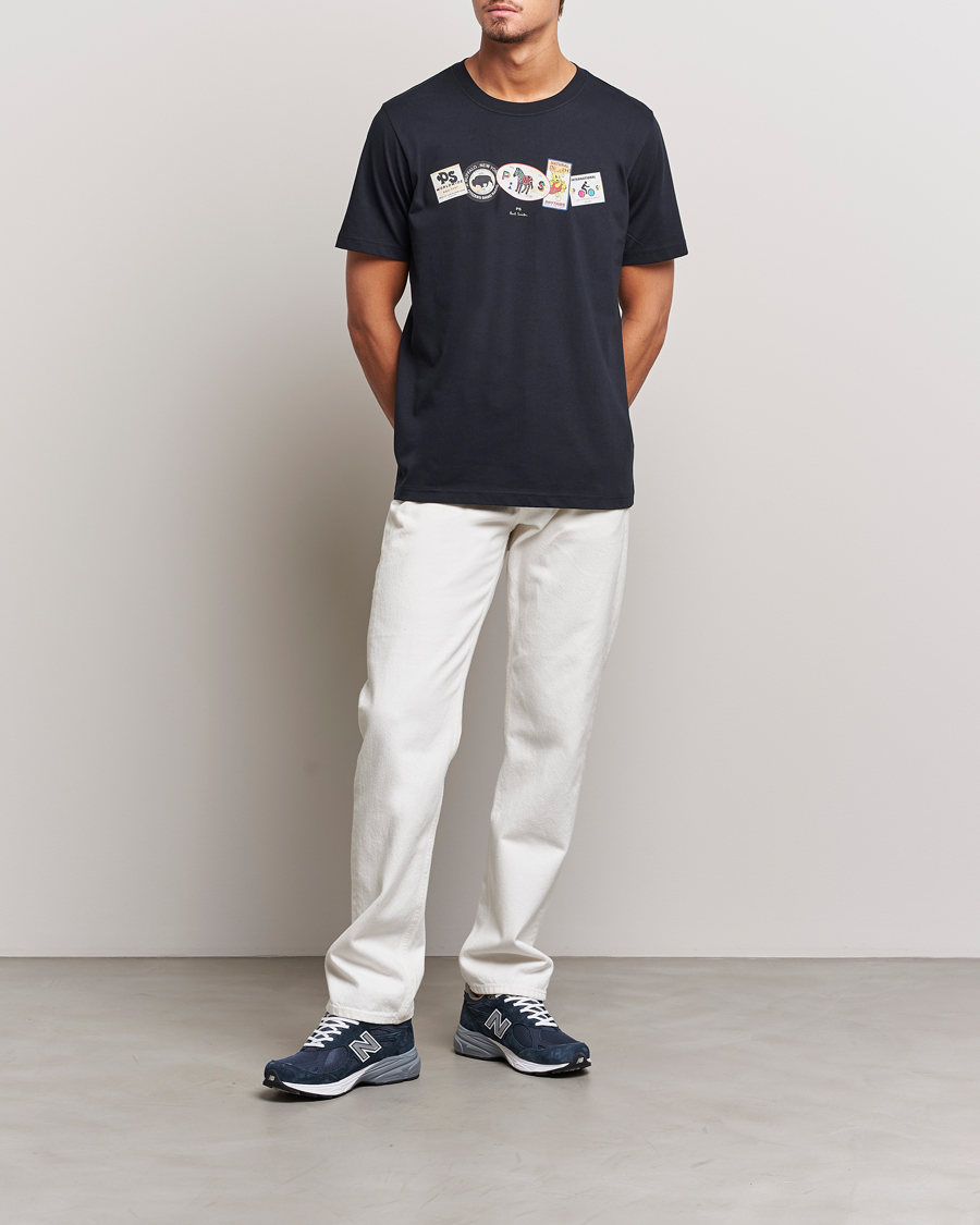 Homme | T-shirts | PS Paul Smith | PS In A Row Crew Neck T-Shirt Navy