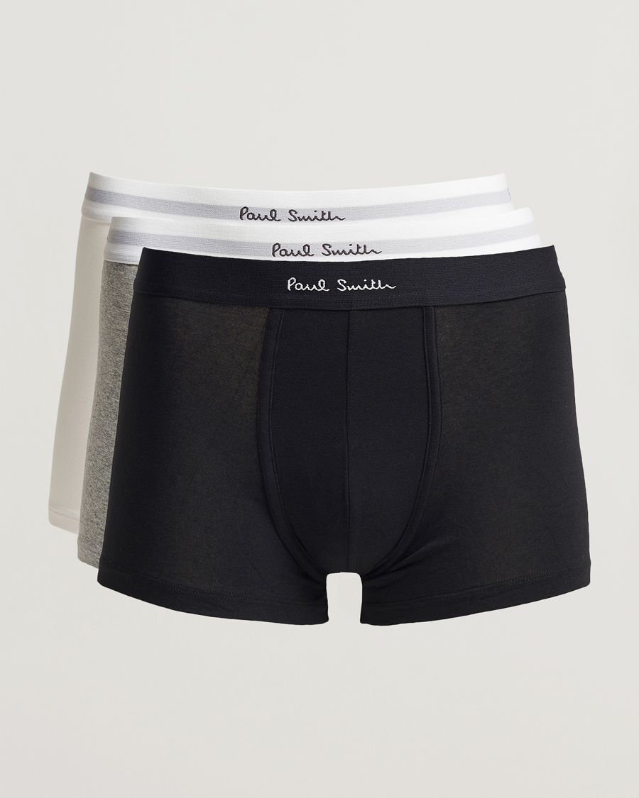 Homme | Sous-Vêtements Et Chaussettes | Paul Smith | 3-Pack Trunk White/Black/Grey