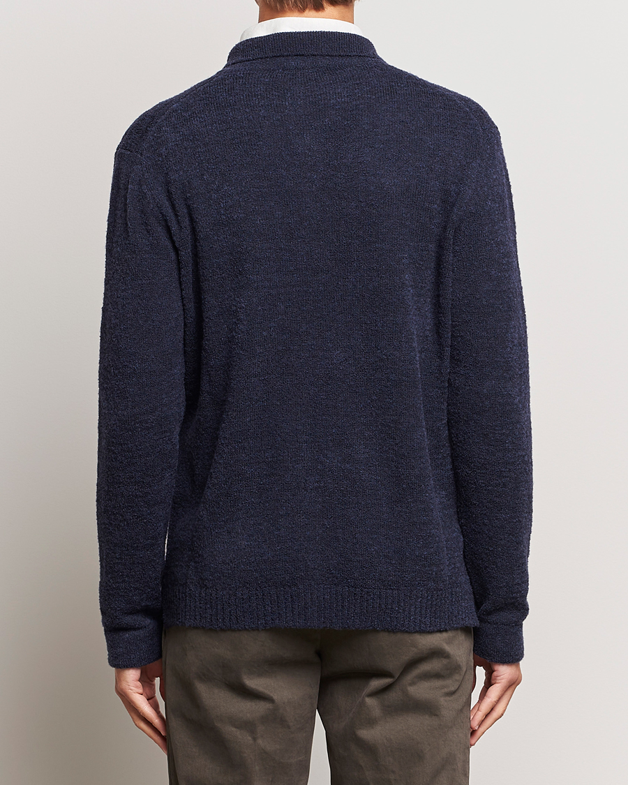 Homme | Pulls Et Tricots | Zanone | Boucle Wool Chore Jacket Navy