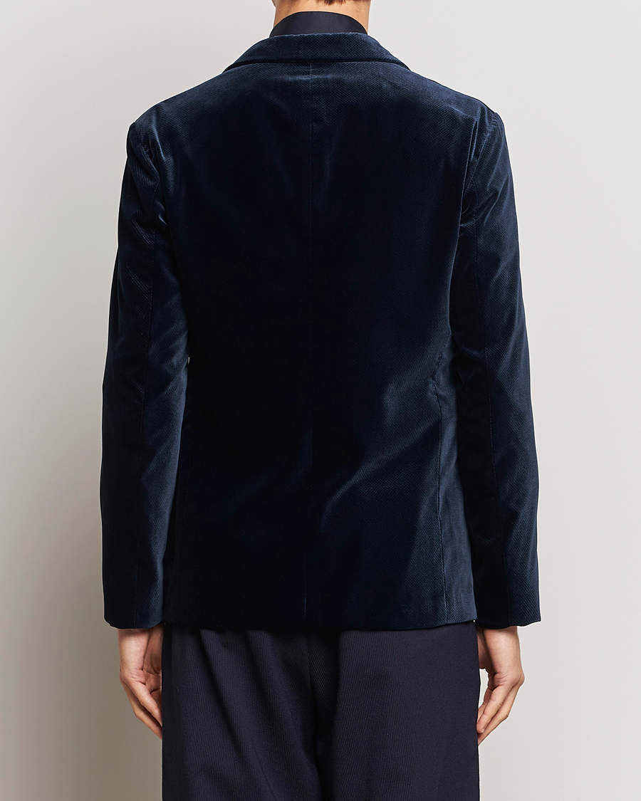 Homme | Blazers | Giorgio Armani | Velvet Micro Blazer Navy