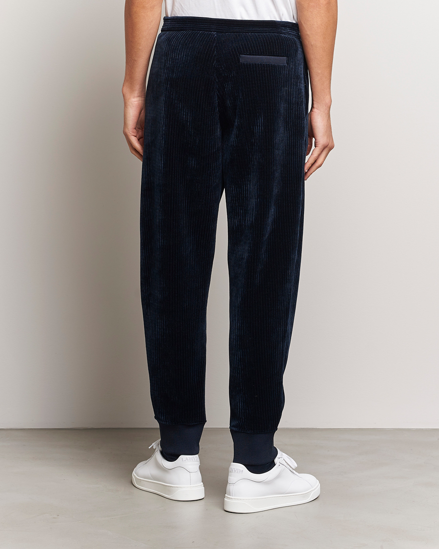 Homme | Pantalons | Giorgio Armani | Jersey Corduroy Pants Navy