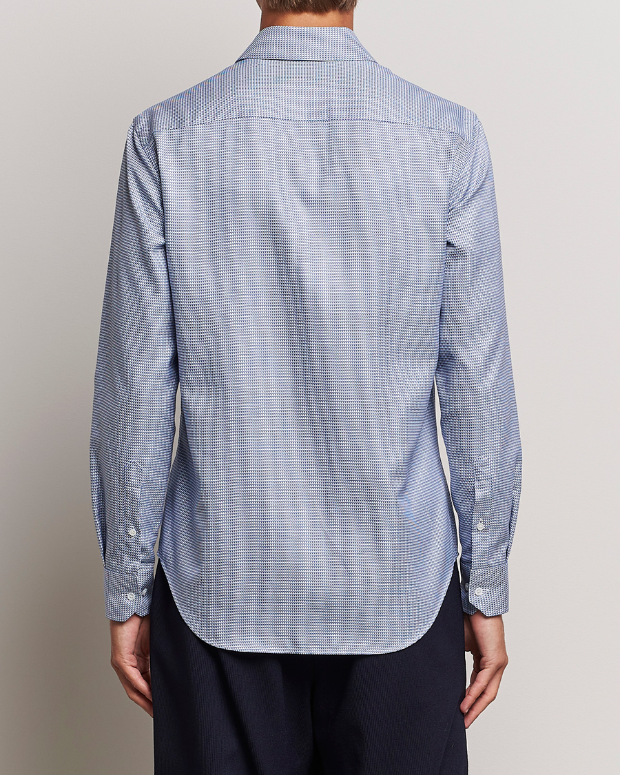 Heren | Overhemden | Giorgio Armani | Micro Structure Dress Shirt Light Blue