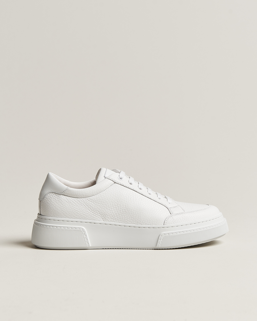 Homme | Giorgio Armani Deerskin Sneakers White | Giorgio Armani | Deerskin Sneakers White