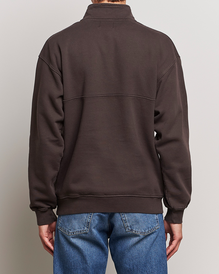 Heren | Truien | Colorful Standard | Classic Organic Half-Zip Coffee Brown