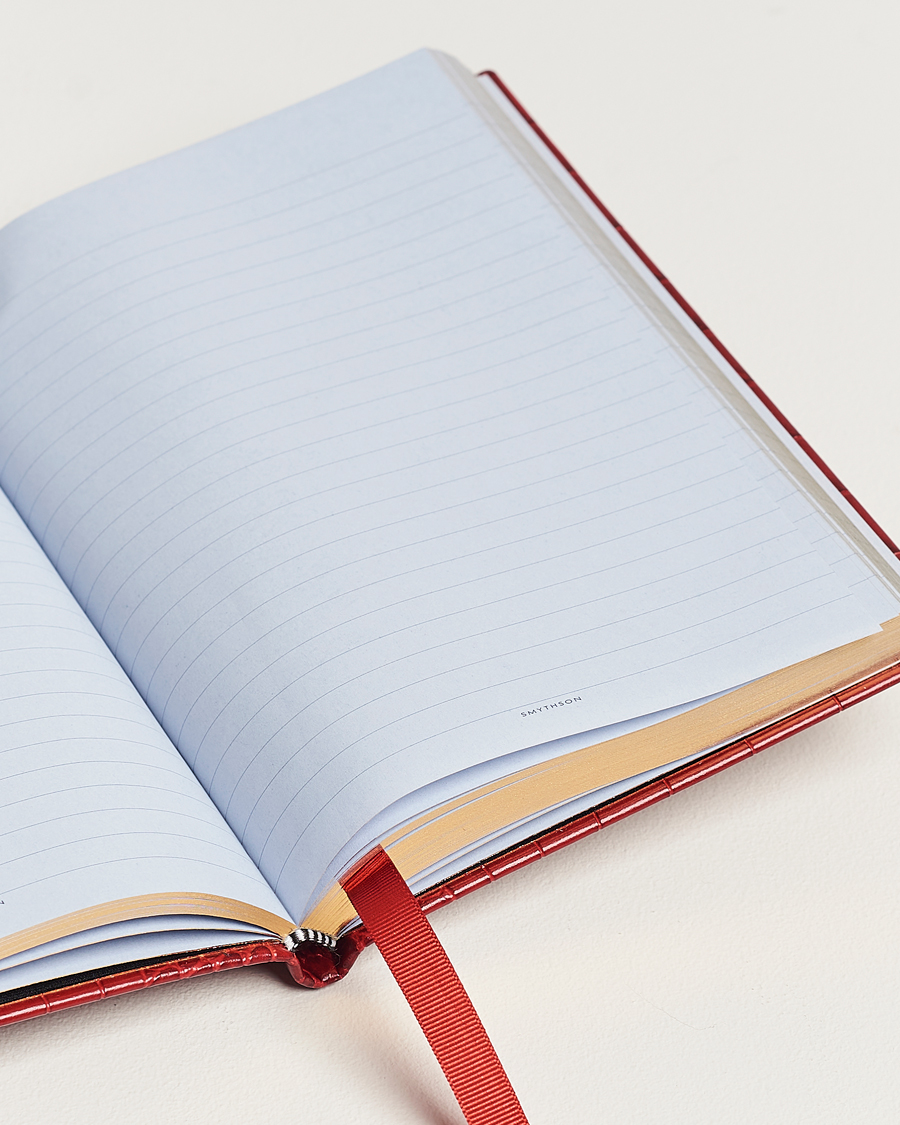 Homme | Smythson Mara Leather Soho Notebook Red | Smythson | Mara Leather Soho Notebook Red