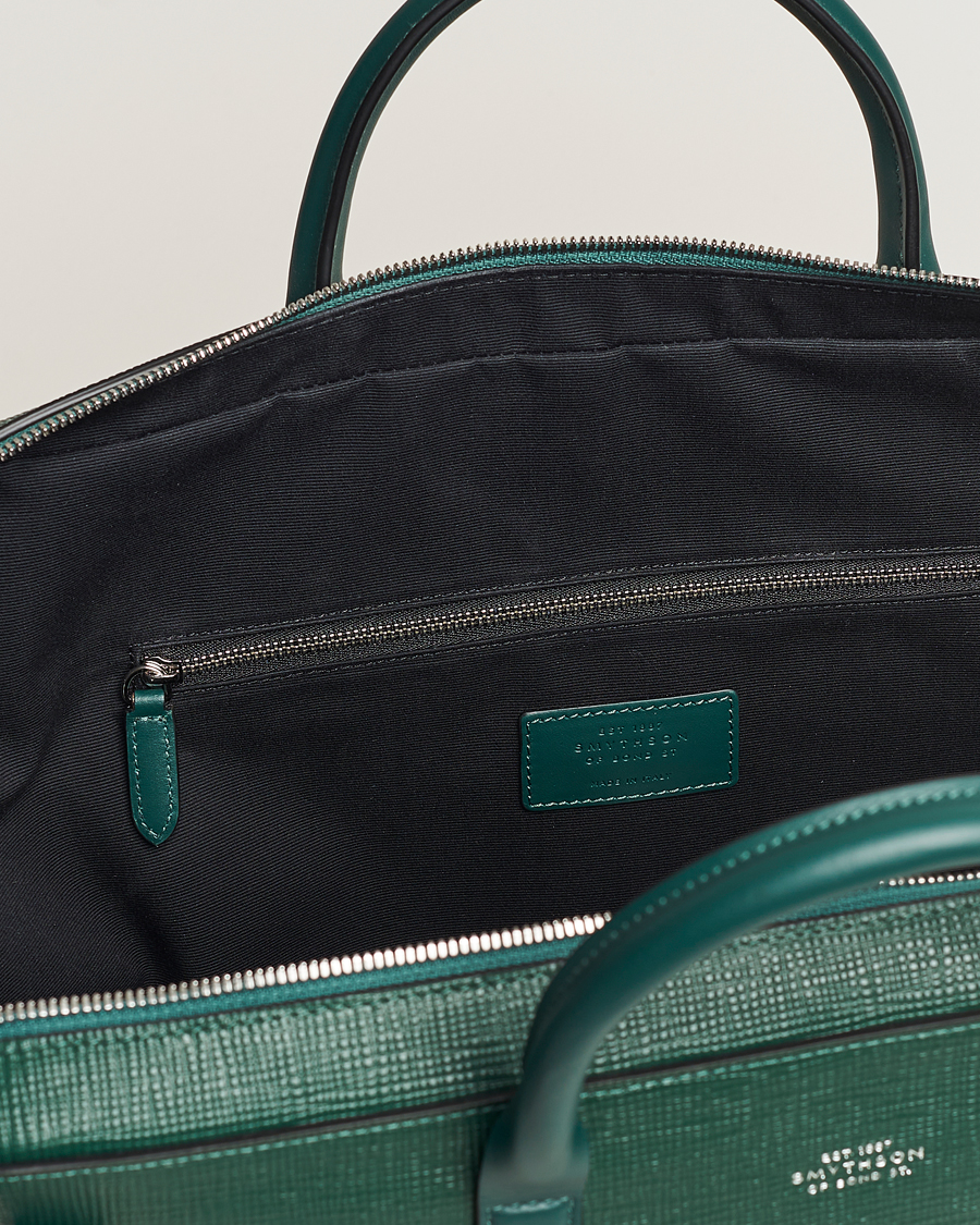 Homme | Smythson Panama Lightweight Briefcase Forest Green | Smythson | Panama Lightweight Briefcase Forest Green