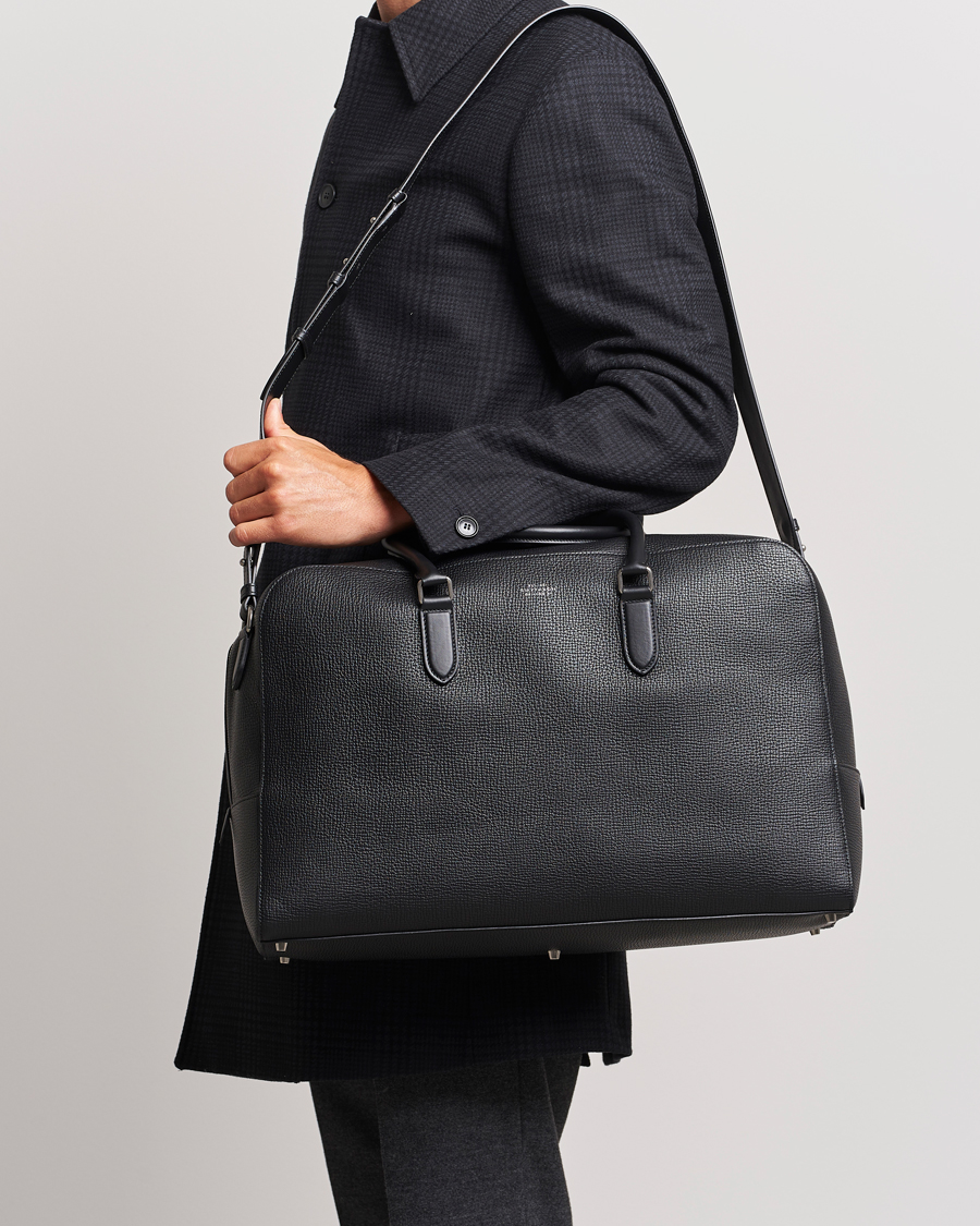Homme | Smythson Ludlow Soft Travel Bag Black | Smythson | Ludlow Soft Travel Bag Black