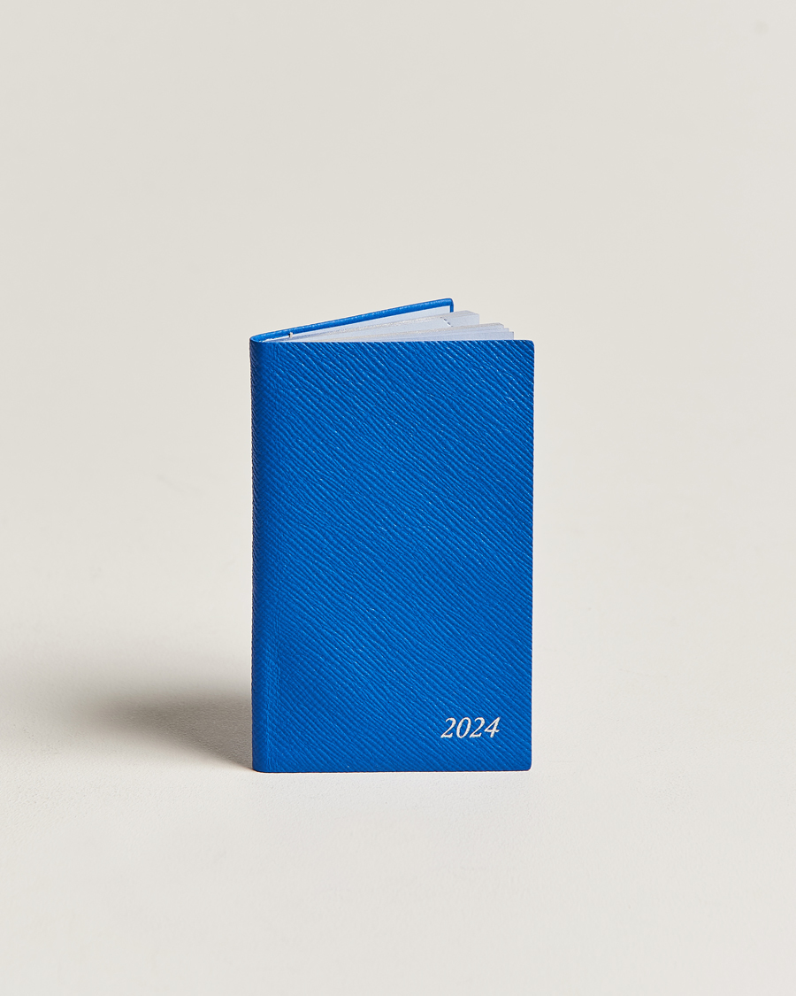 Homme | Smythson Panama Crossgrain Diary 2024 Lapis | Smythson | Panama Crossgrain Diary 2024 Lapis