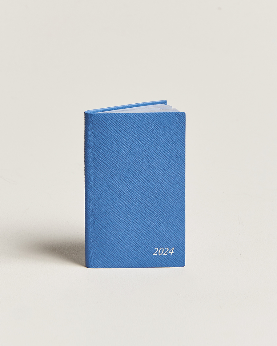 Homme | Smythson Panama Crossgrain Diary 2024 Nile Blue | Smythson | Panama Crossgrain Diary 2024 Nile Blue