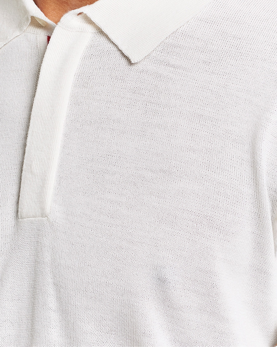 Homme | Pulls Et Tricots | Orlebar Brown | Ebro OB Stripe Polo White Sand