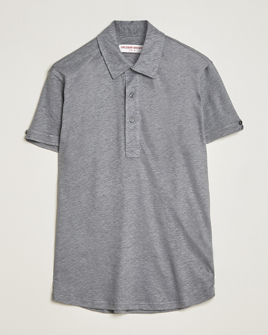 Homme | Polos | Orlebar Brown | Sebastian Tailored Polo Granite