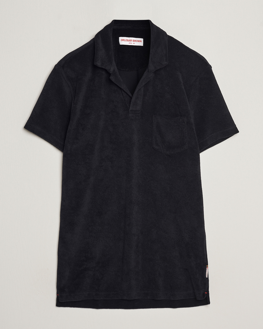 Homme | Polos | Orlebar Brown | Terry Polo Black