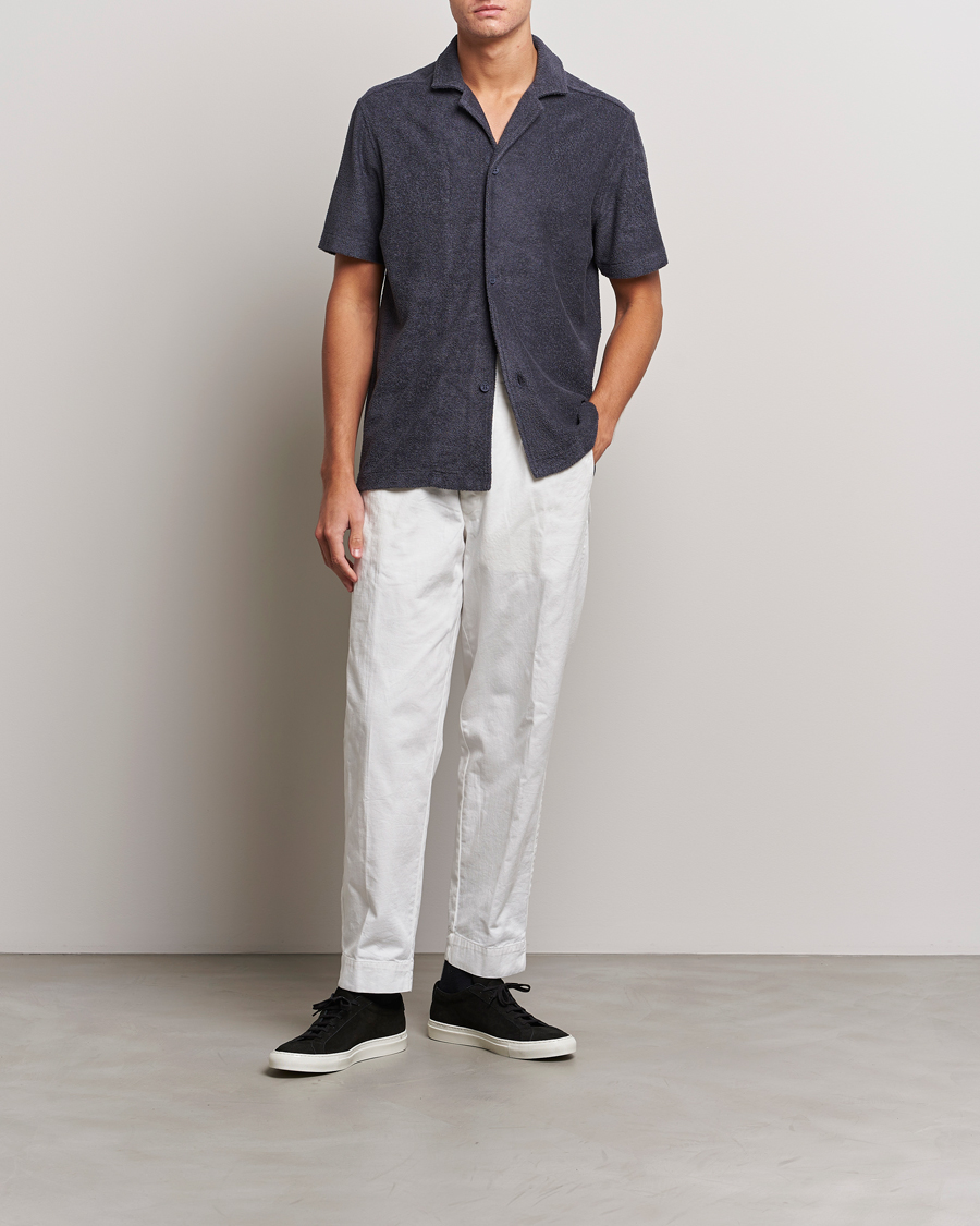 Homme | Polos | Orlebar Brown | Howell Buttoned Poloshirt Piranha Grey