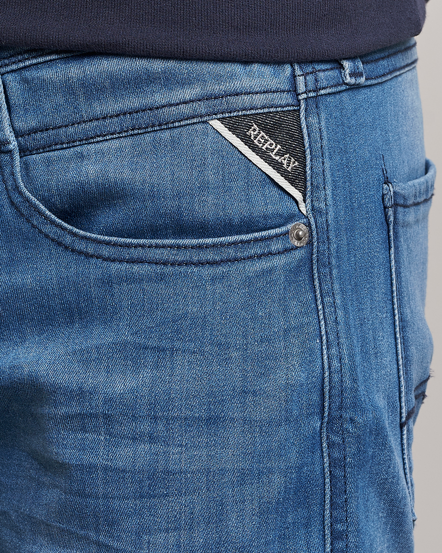 Heren | Jeans | Replay | Anbass Powerstretch Jeans Dark Blue