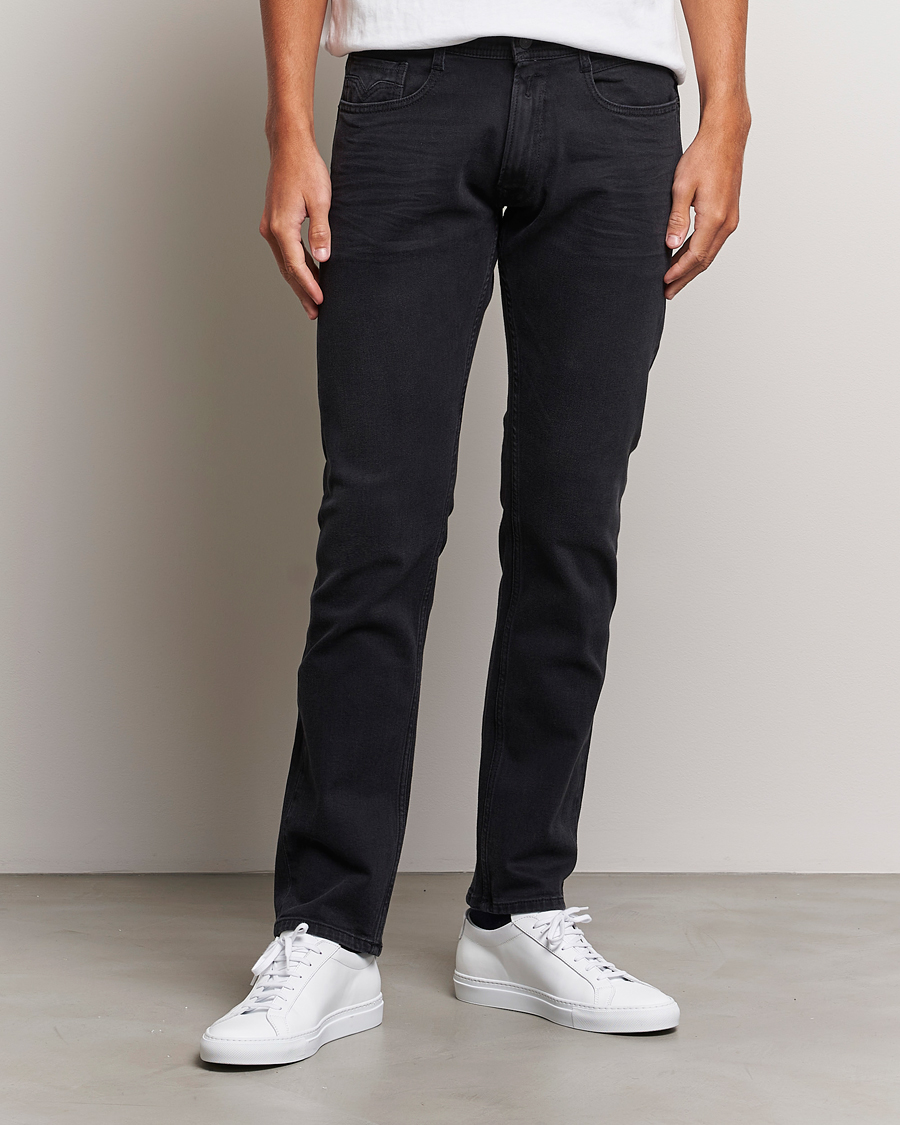 Homme | Jeans | Replay | Rocco Tapered Stretch Jeans Washed Black
