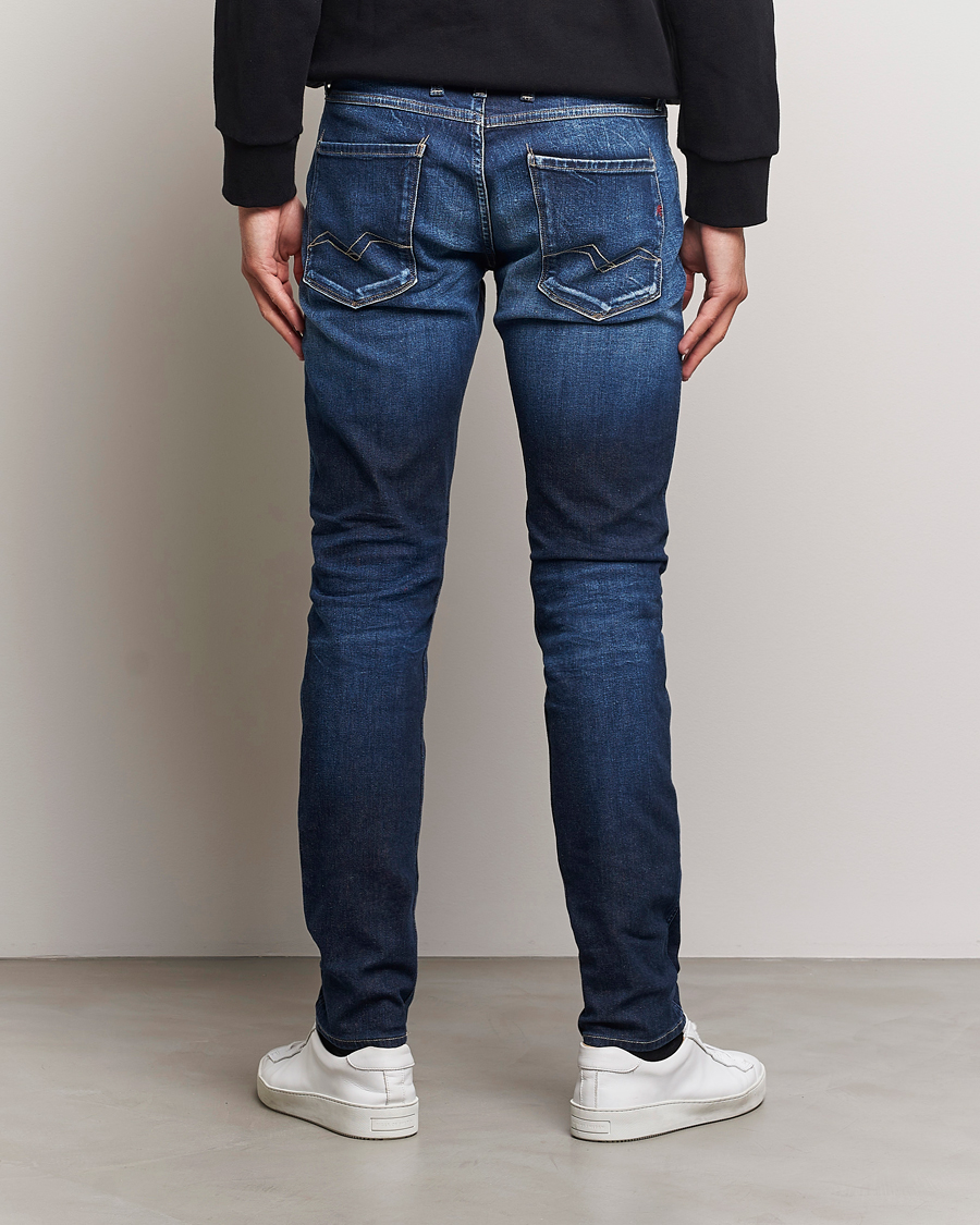 Heren | Jeans | Replay | Anbass Super Stretch Bio Jeans Dark Blue