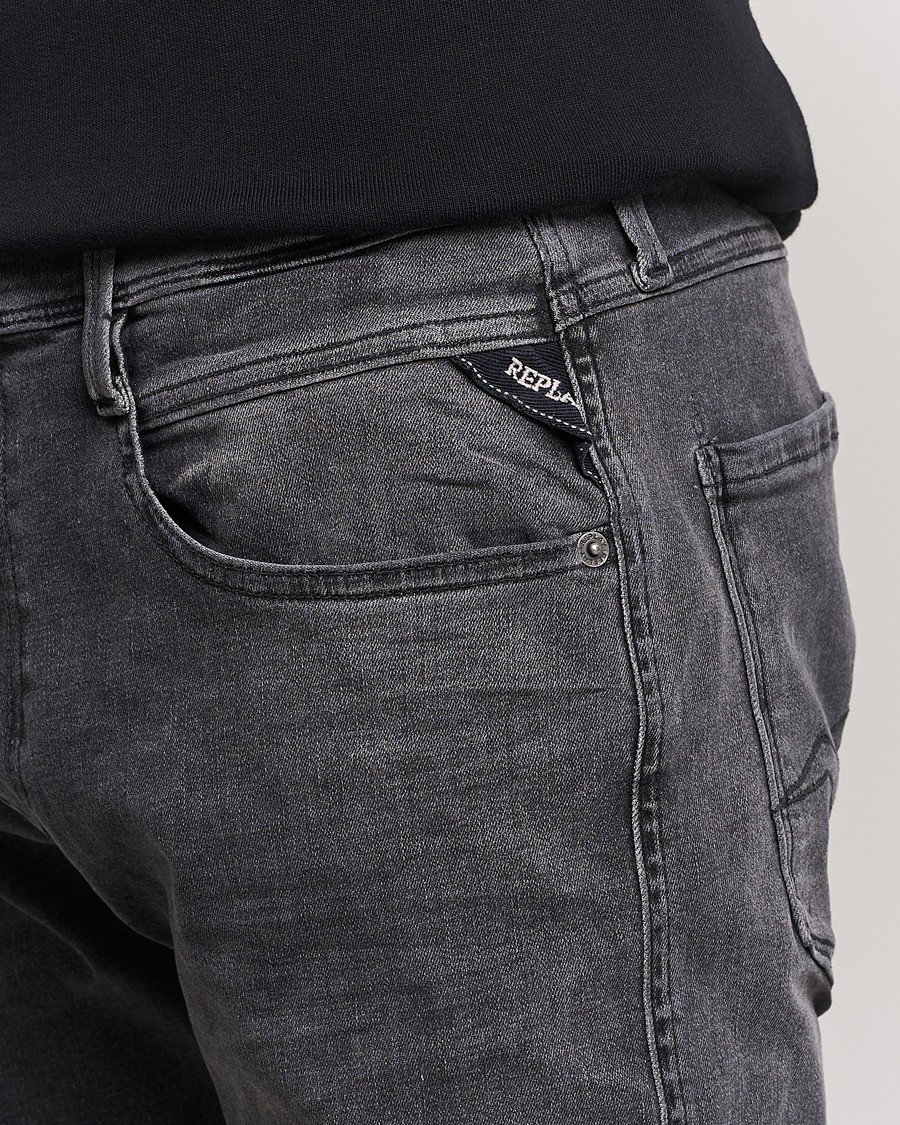 Heren | Jeans | Replay | Anbass Hyperflex Re-Used Jeans Washed Grey