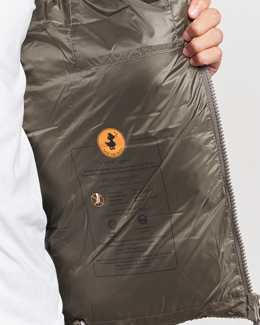 Homme | Manteaux Et Vestes | Save The Duck | Albus Cord Padded Puffer Jacket Mud Grey