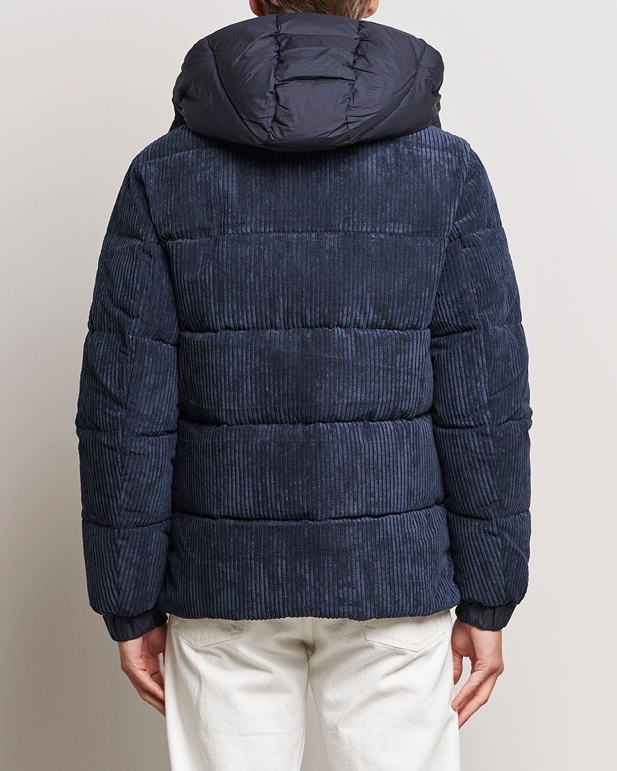 Homme | Manteaux Et Vestes | Save The Duck | Albus Cord Padded Puffer Jacket Blue Black