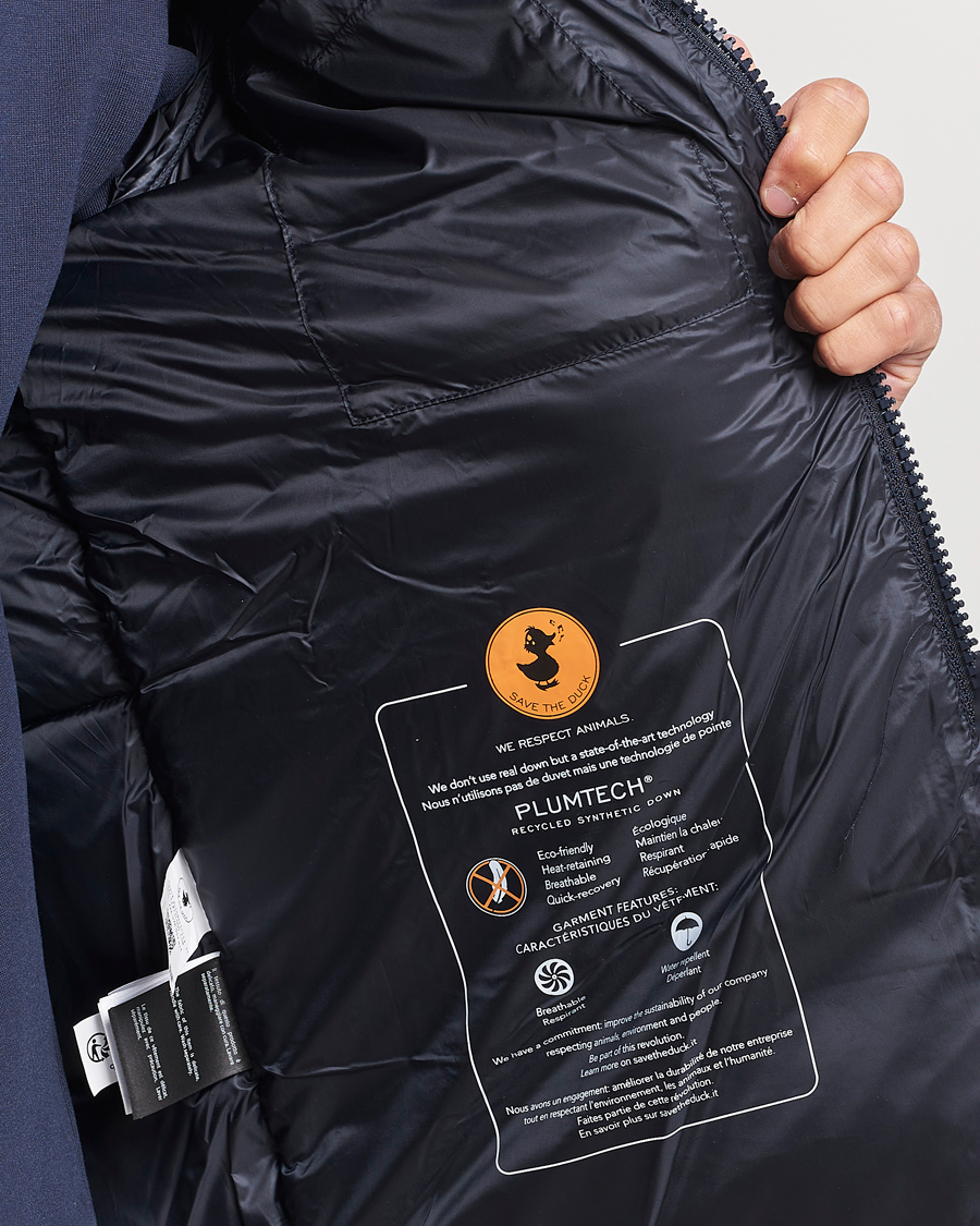 Homme | Manteaux Et Vestes | Save The Duck | Albus Cord Padded Puffer Jacket Blue Black