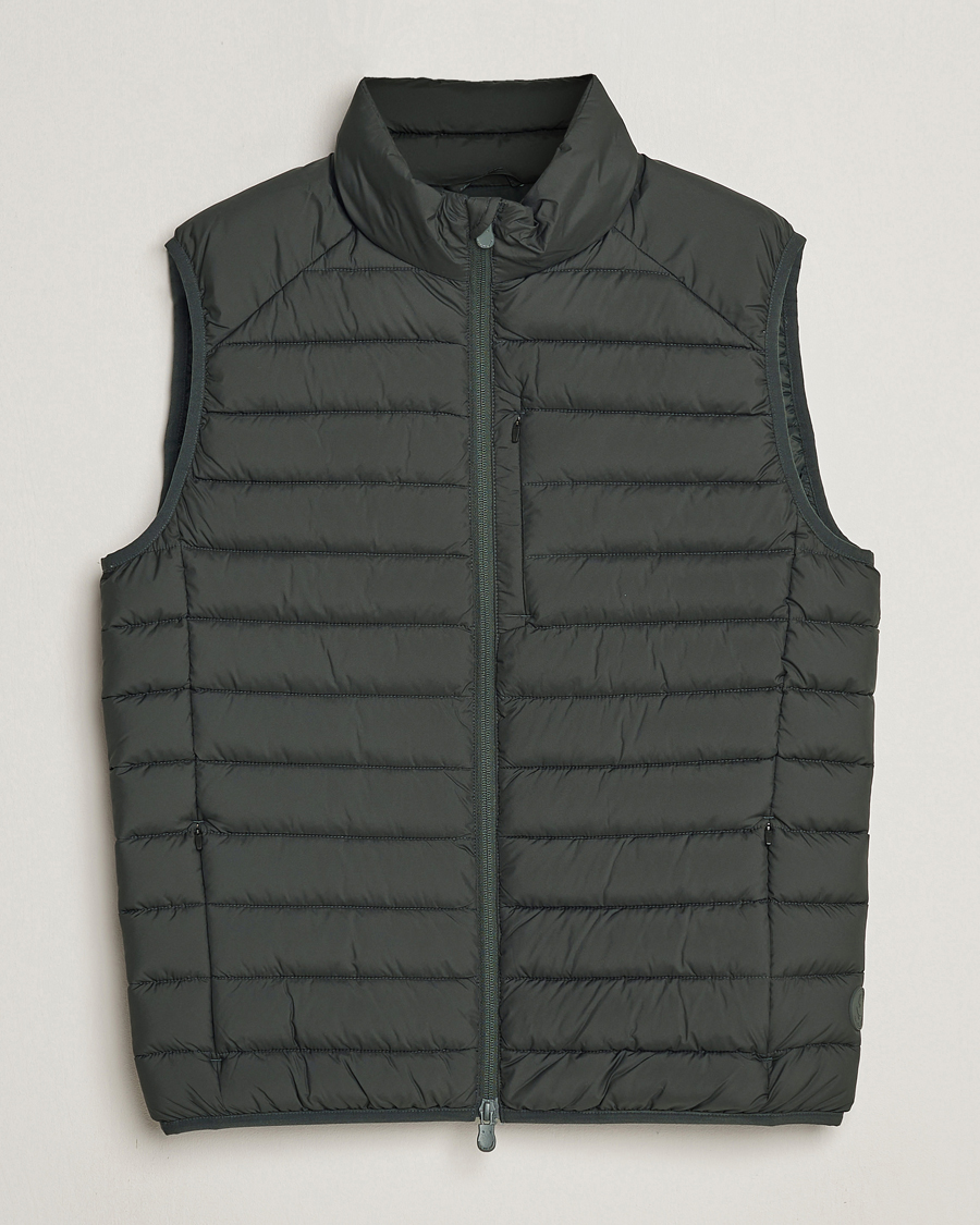 Homme | Manteaux Et Vestes | Save The Duck | Rhus Matt Lightweight Vest Green Black
