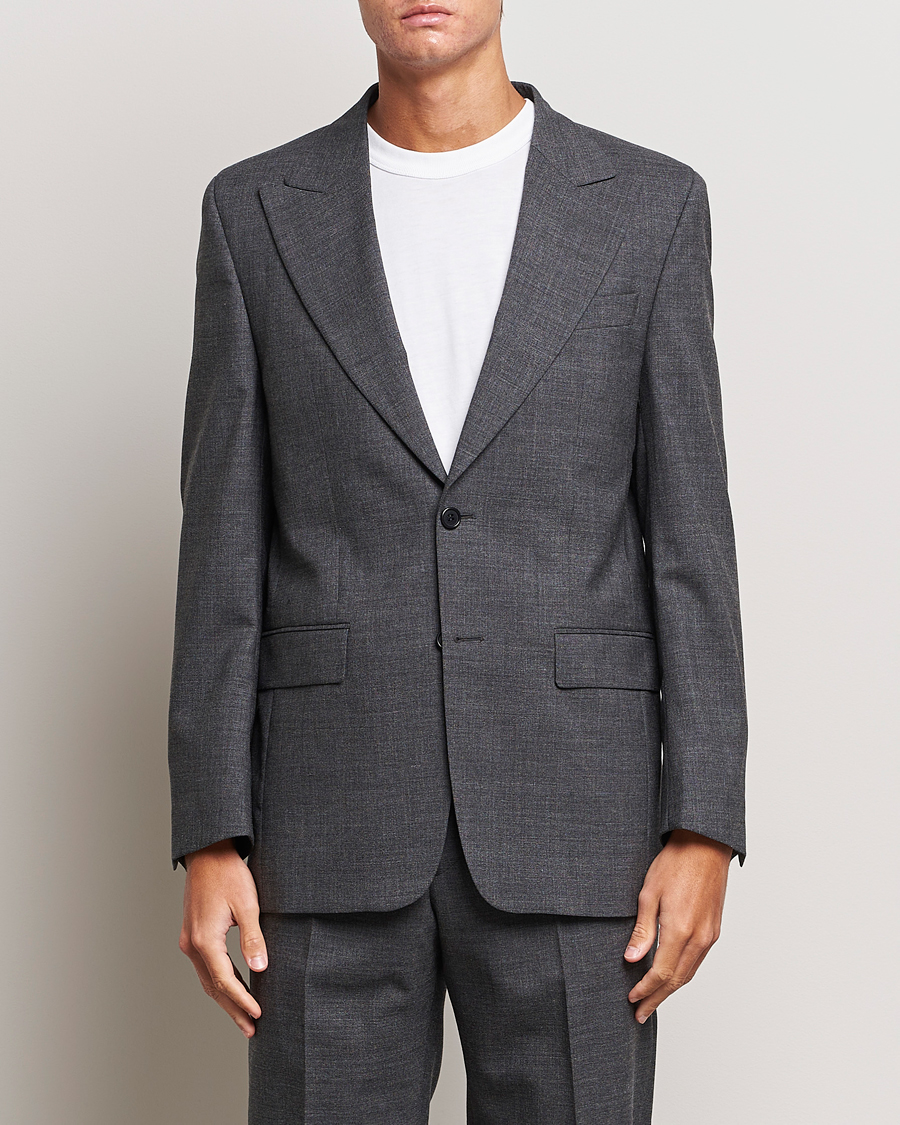 Homme | Blazers | Sunflower | Single Breasted Wool Blazer Antracite
