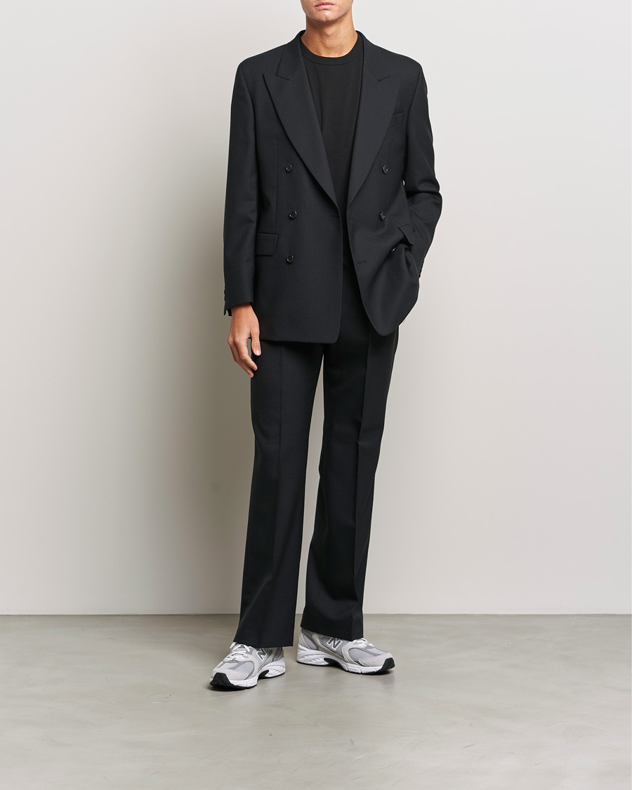 Homme | Blazers | Sunflower | Double Breasted Wool Blazer Black