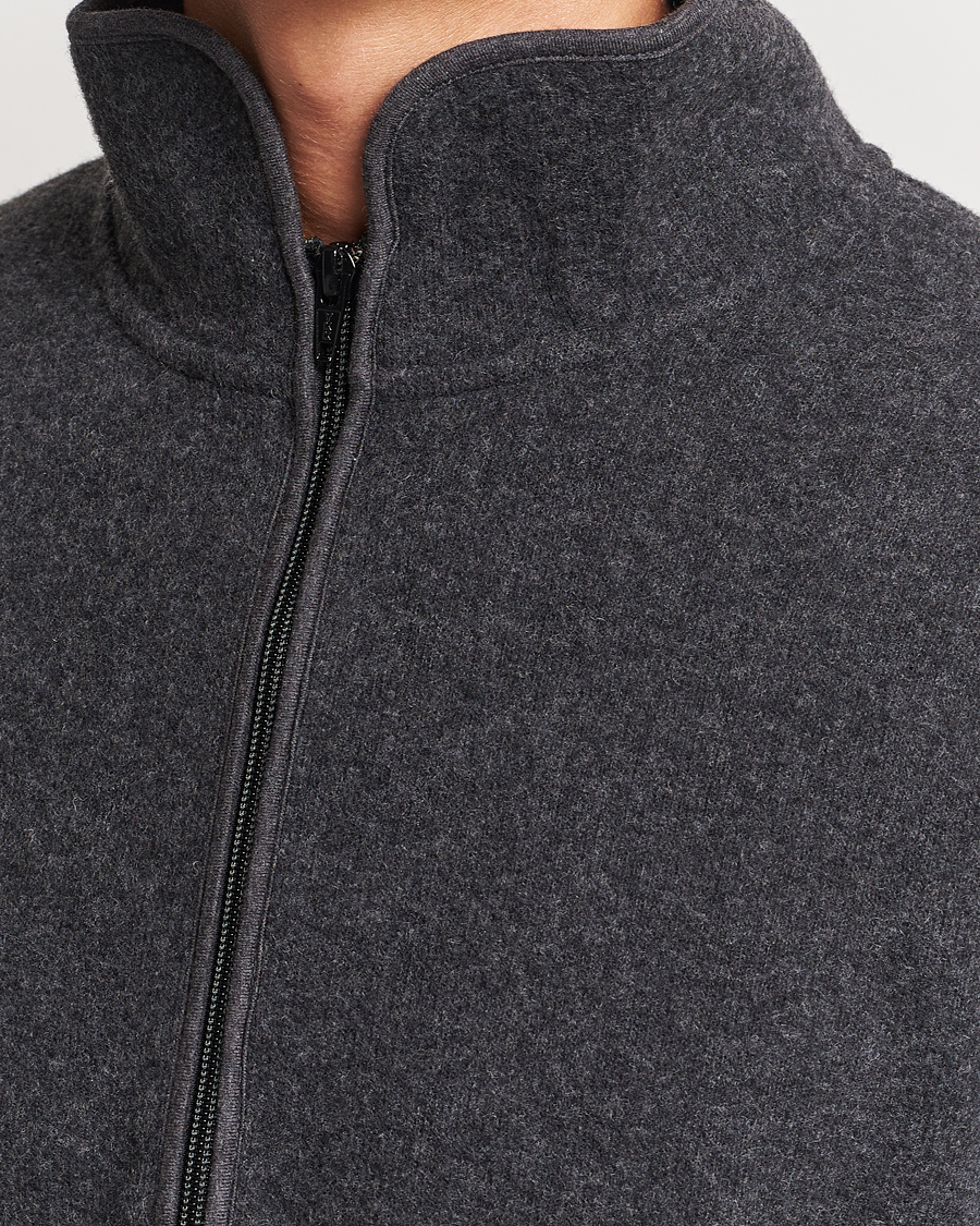Homme | Pulls Et Tricots | Sunflower | Wool Jersey Half Zip Antracite