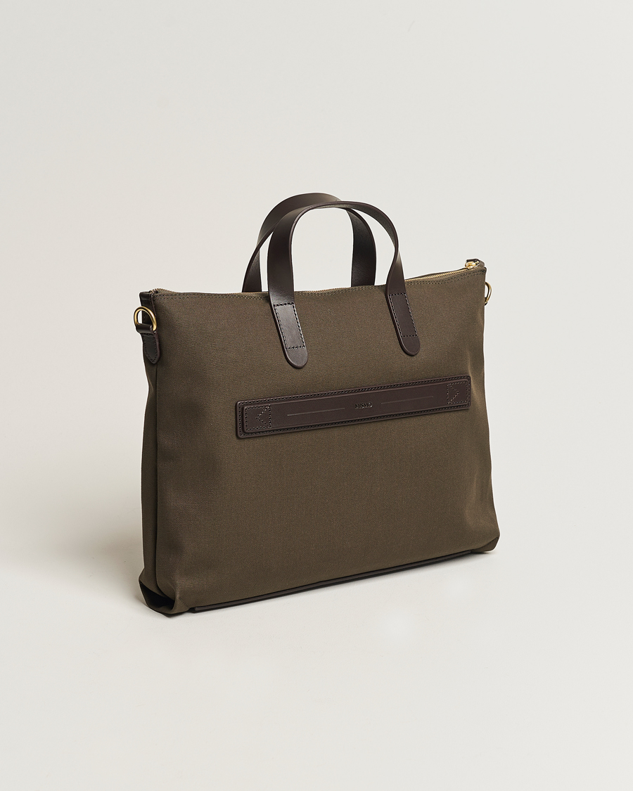 Homme | Sacs | Mismo | MismoM/S Canvas Slim BriefArmy/Dark Brown