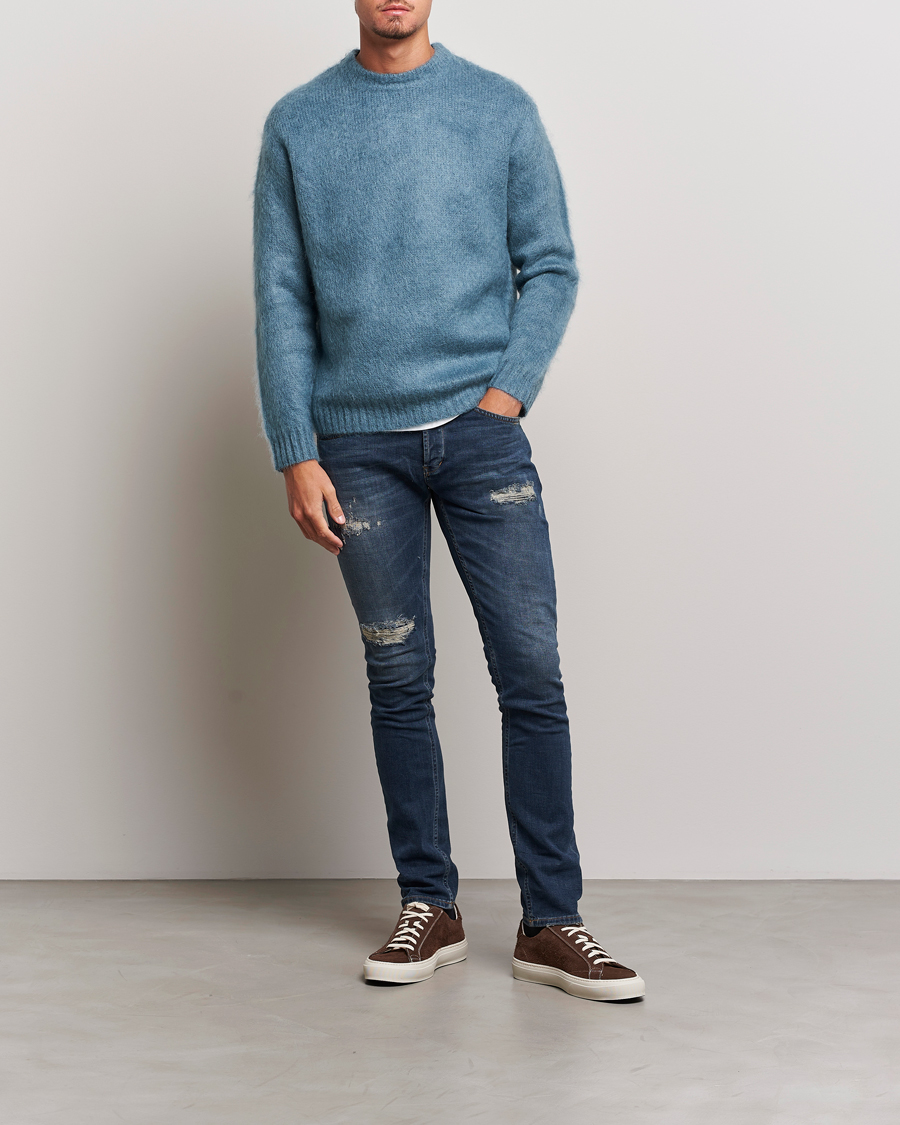 Homme | Jeans | Dondup | George Destroyed Jeans Dark Blue