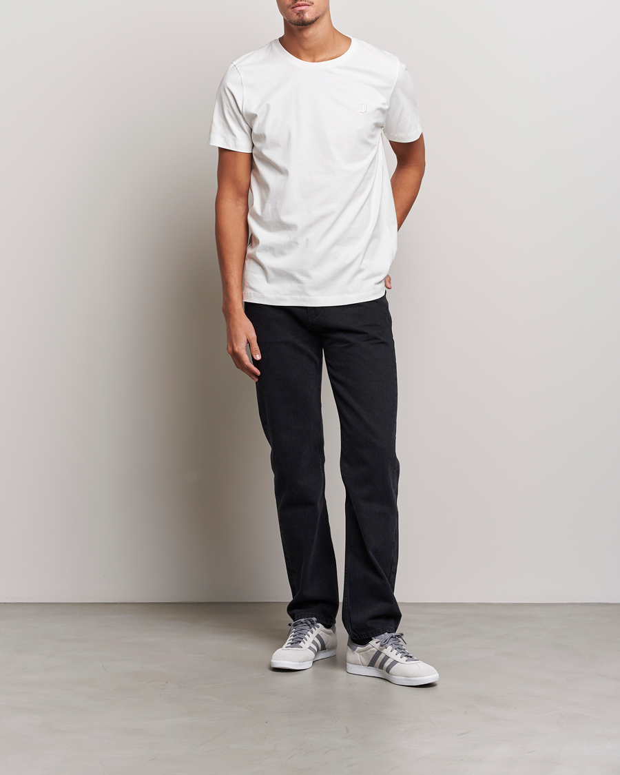 Homme | T-shirts | Dondup | Logo Crew Neck T-Shirt Off White