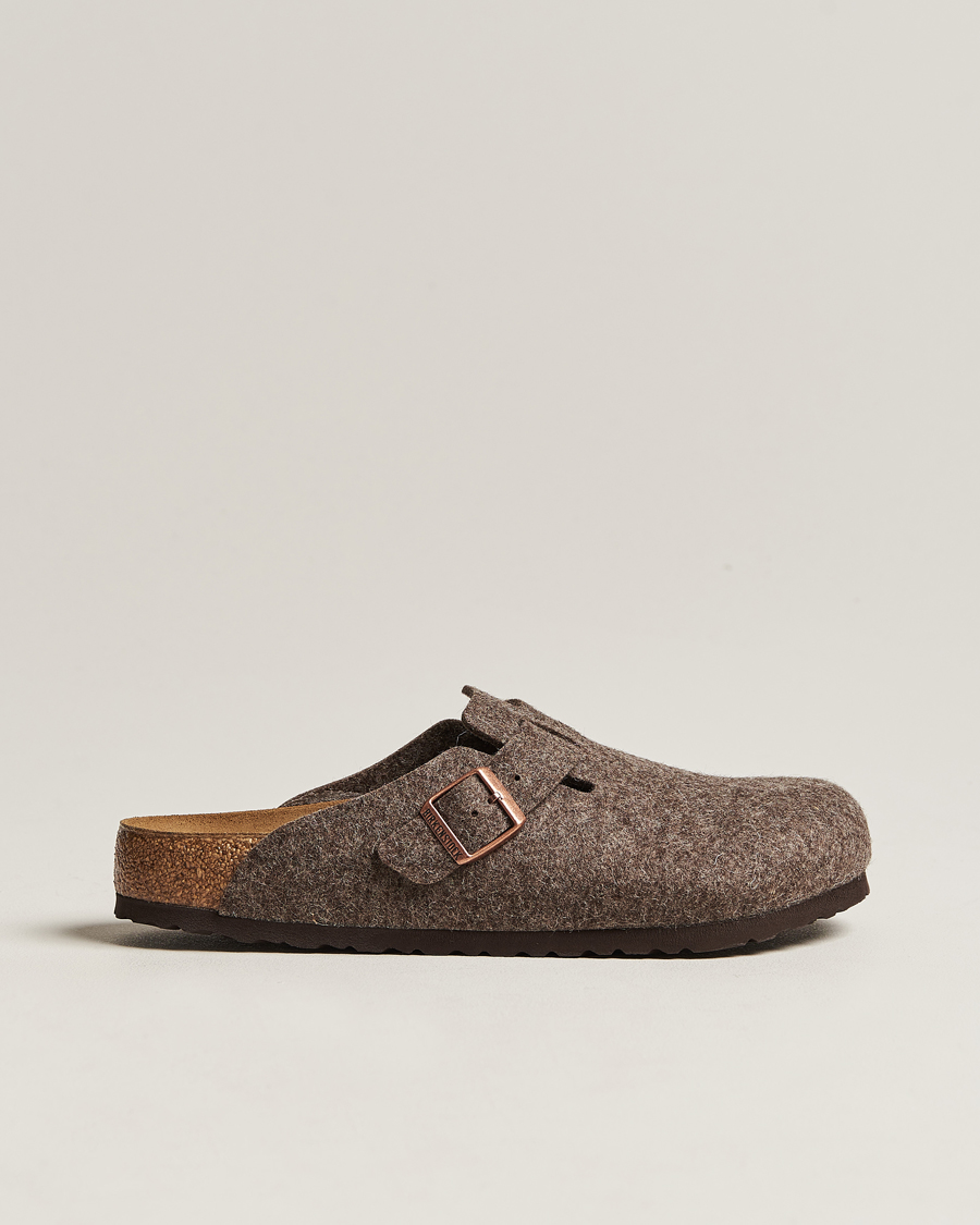 Heren | BIRKENSTOCK Boston Classic Footbed Wool Felt Antracite | BIRKENSTOCK | Boston Classic Footbed Wool Felt Antracite