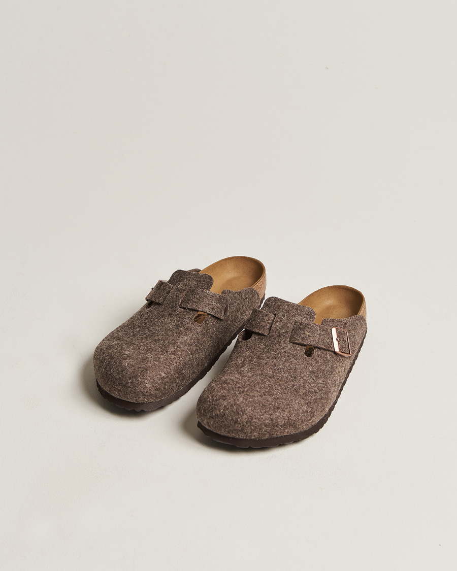 Heren | BIRKENSTOCK Boston Classic Footbed Wool Felt Antracite | BIRKENSTOCK | Boston Classic Footbed Wool Felt Antracite