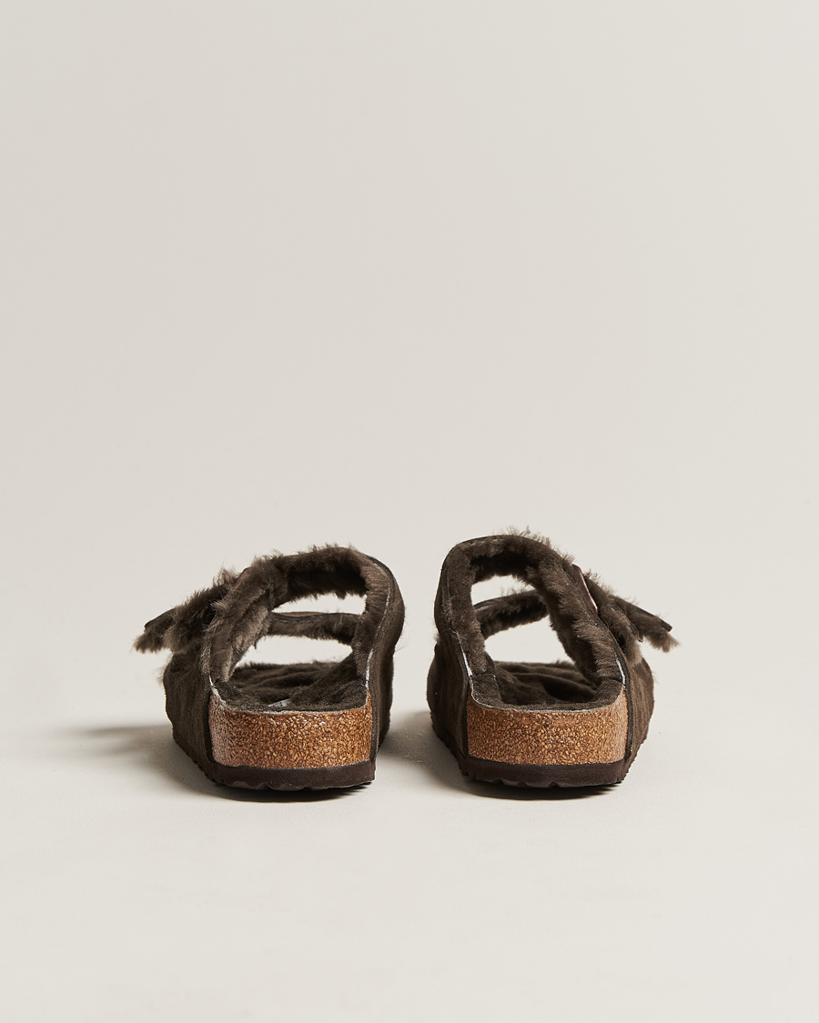 Homme | Sandales Et Mules | BIRKENSTOCK | Arizona Classic Footbed Shearling Mocha Suede