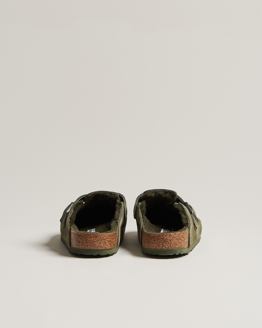 Homme | BIRKENSTOCK Boston Shearling Thyme Suede | BIRKENSTOCK | Boston Shearling Thyme Suede