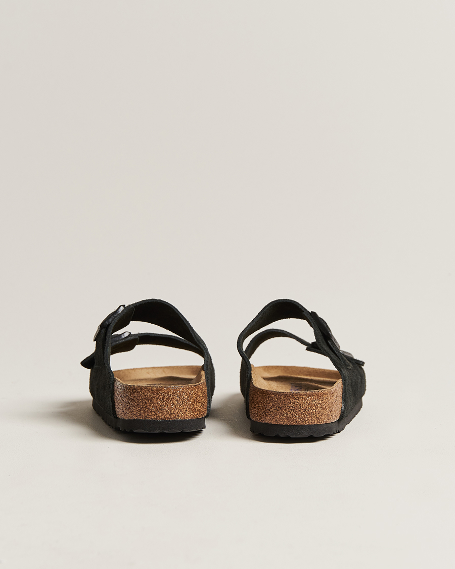 Homme | Sandales Et Mules | BIRKENSTOCK | Arizona Soft Footbed Black Suede