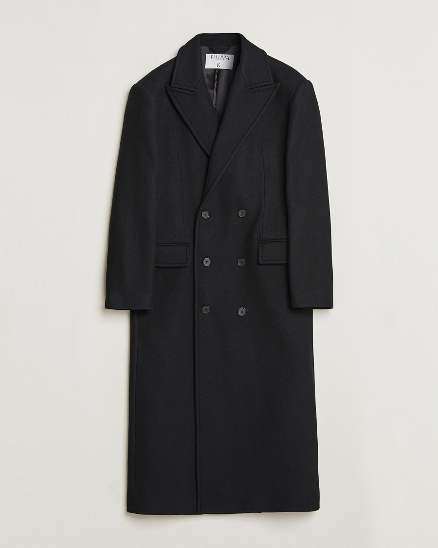 Homme | Manteaux Et Vestes | Filippa K | Double Breasted Wool Coat Black