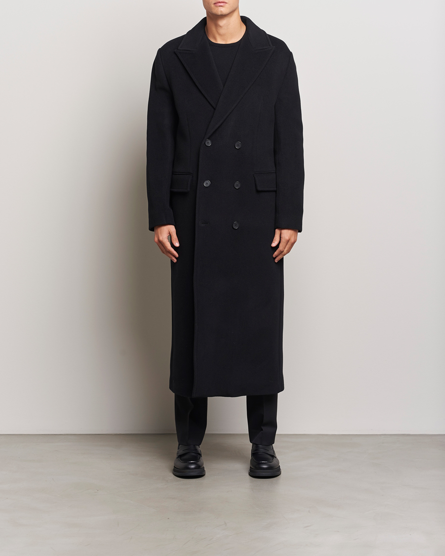 Homme | Manteaux Et Vestes | Filippa K | Double Breasted Wool Coat Black