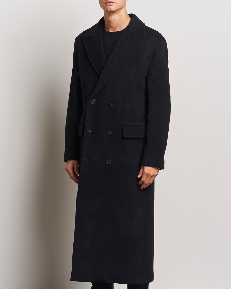 Homme | Manteaux Et Vestes | Filippa K | Double Breasted Wool Coat Black