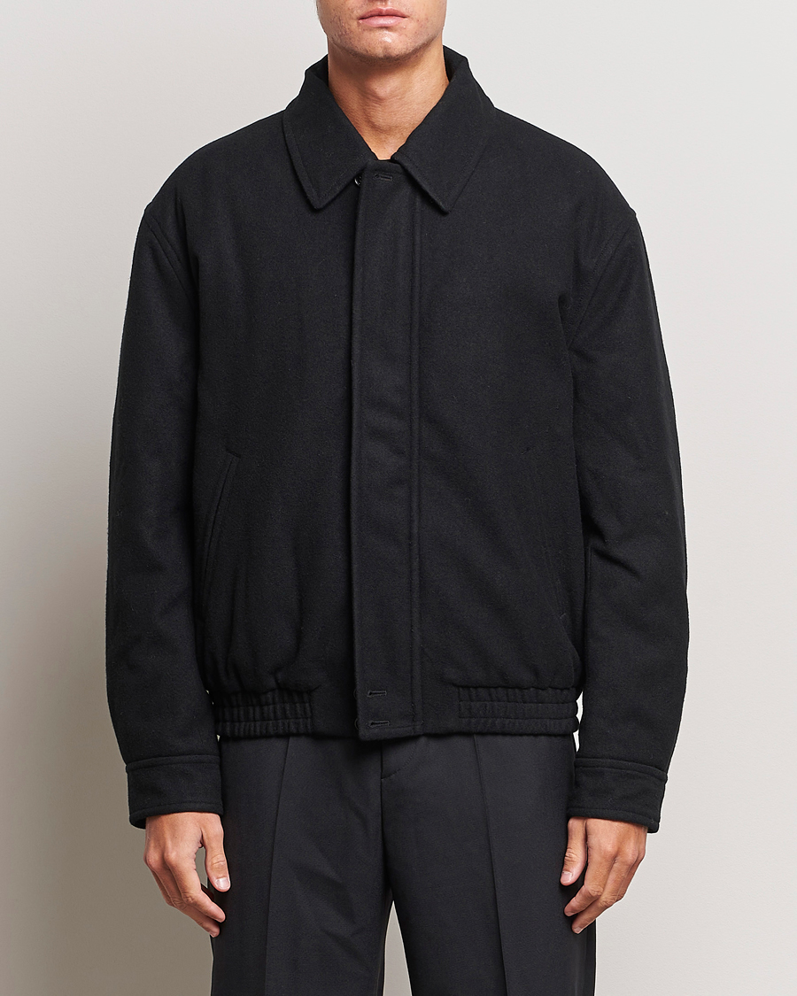 Homme | Manteaux Et Vestes | Filippa K | Wool Bomber Jacket Black