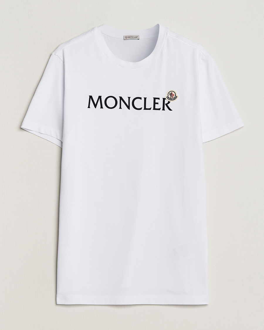 Homme | T-shirts | Moncler | Lettering Logo T-Shirt White