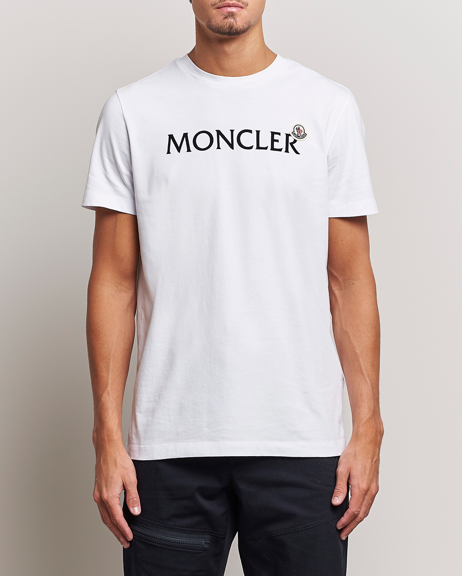 Homme | T-shirts | Moncler | Lettering Logo T-Shirt White