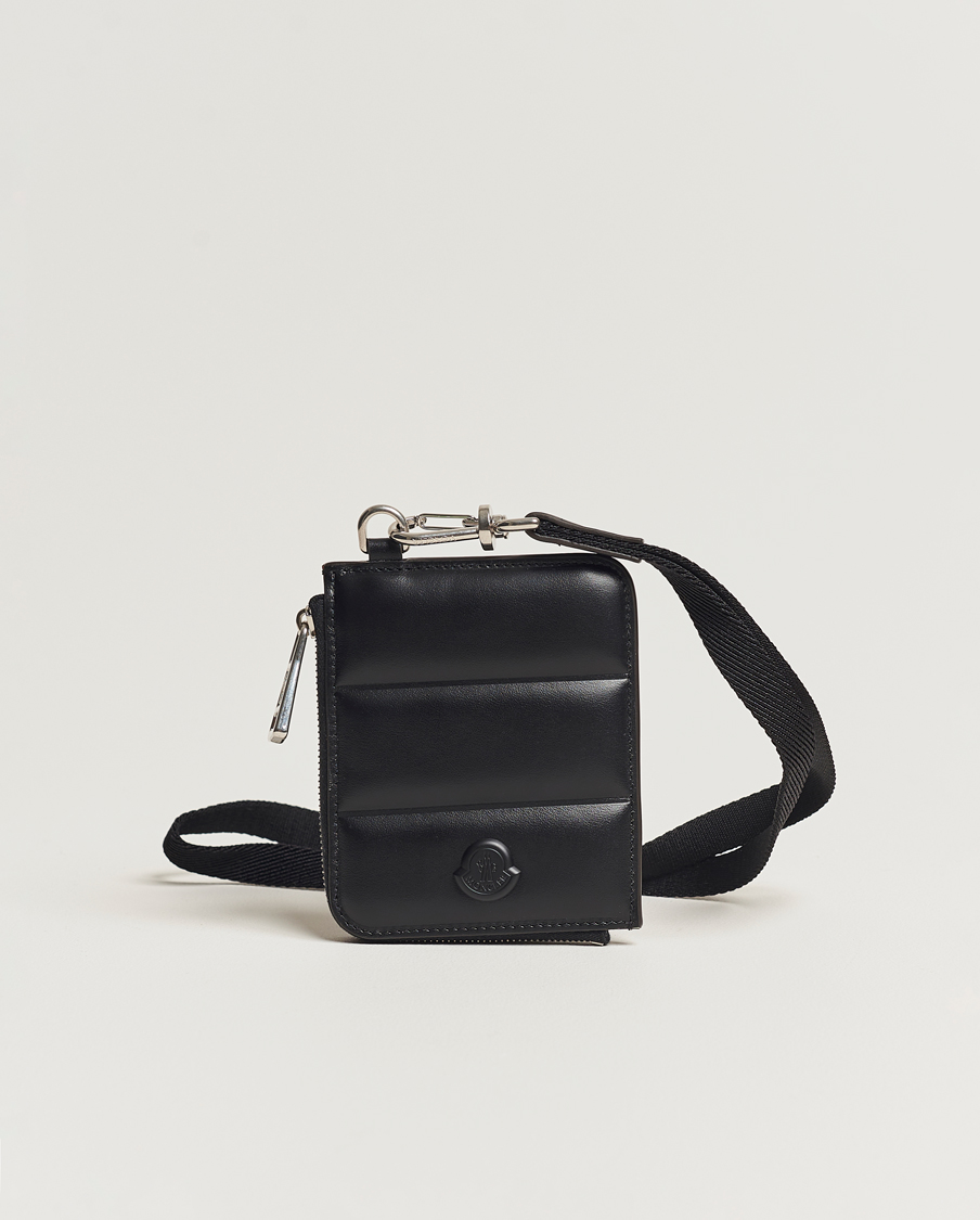Homme | Moncler Strap Leather Wallet Black | Moncler | Strap Leather Wallet Black