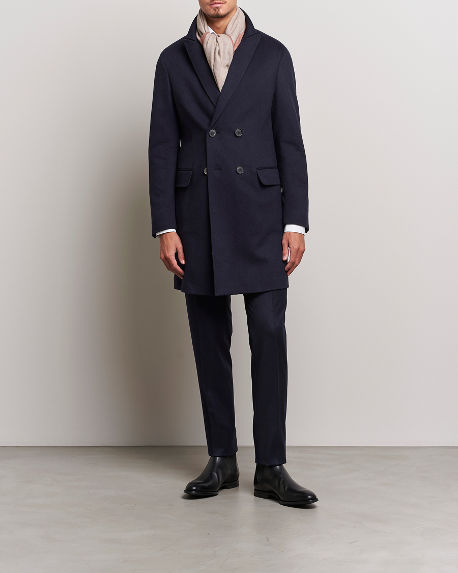 Homme | Manteaux Et Vestes | Zegna | Wool/Cashmere Double Breasted Coat Navy