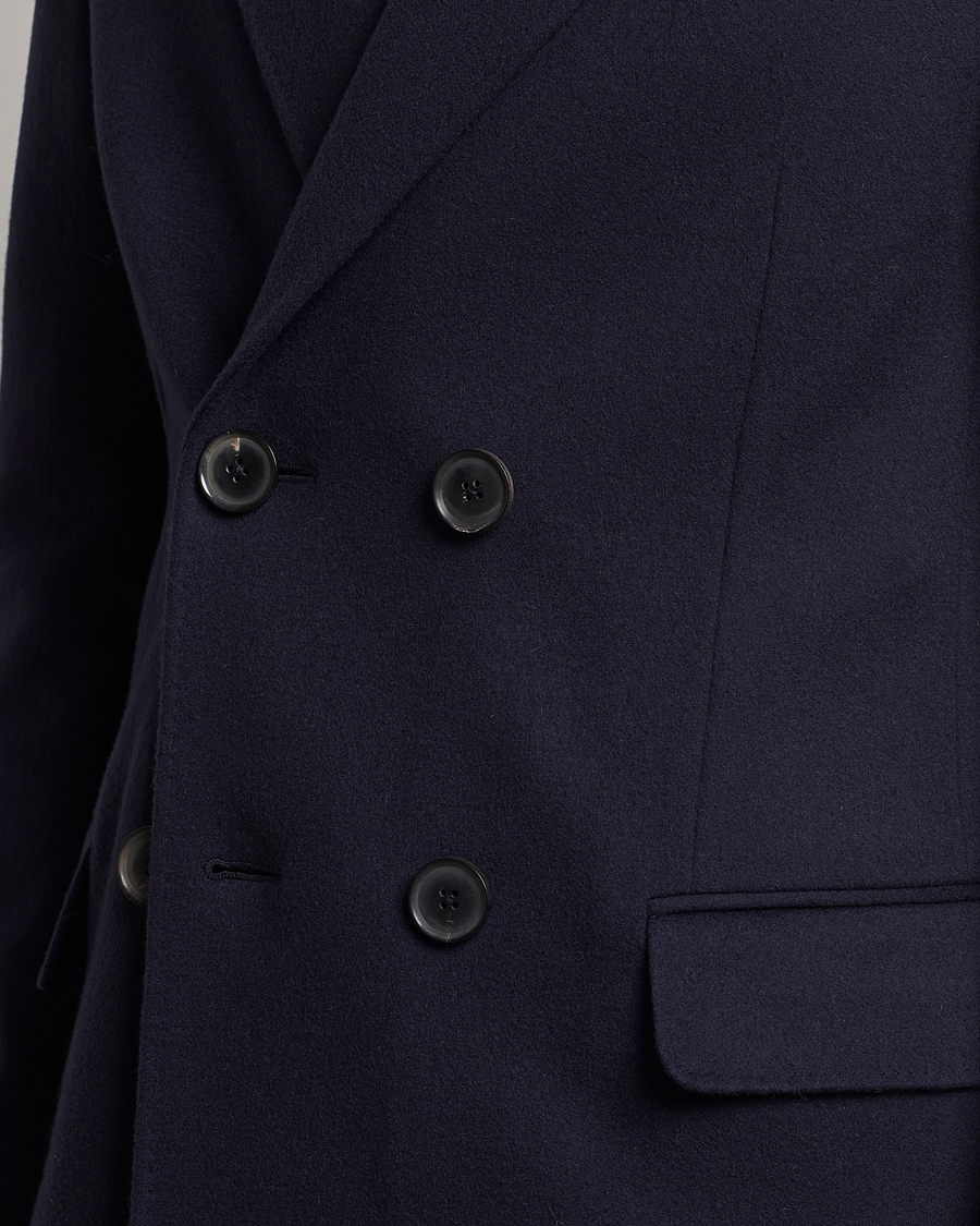 Homme | Manteaux Et Vestes | Zegna | Wool/Cashmere Double Breasted Coat Navy