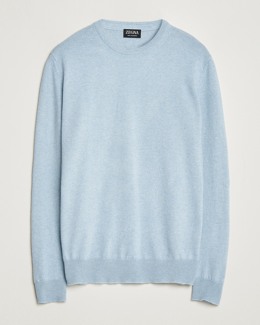 Homme | Pulls Et Tricots | Zegna | Oasi Cashmere Crew Neck Light Blue